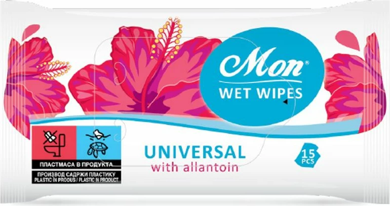 Lecka Wet Wipes Mon Universal 15pcs