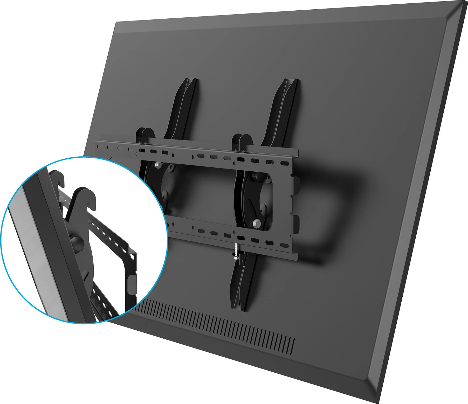 Mbajtëse muri TV StarTech, 32"-75", VESA 600x400, tiltuese, e zezë