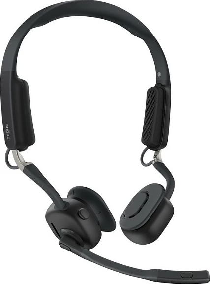 Kufje Shokz OpenMeet, Bluetooth wireless, bone conduction, me mikrofon, të zeza