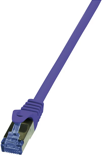 Kablë rrjeti LogiLink PrimeLine Cat.6A S/FTP 0.25m, vjollcë