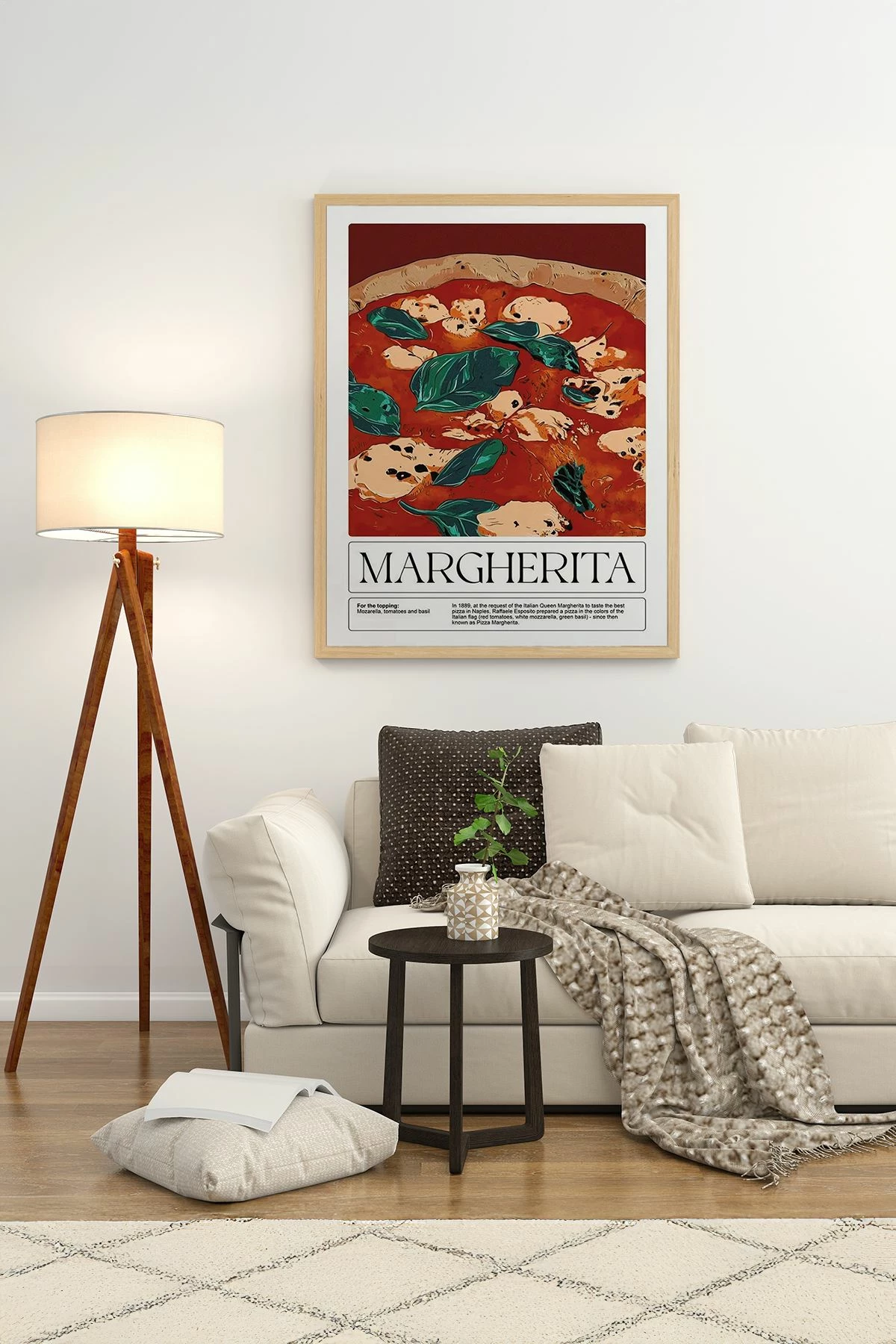 Pikturë dekorative me kornizë, shumëngjyrëshe, Wallity Ersy1Ham27