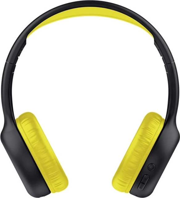 Kufje Trust Nouna, me Bluetooth & USB Type-C, për thirrje/muzikë, e zezë/verdhe