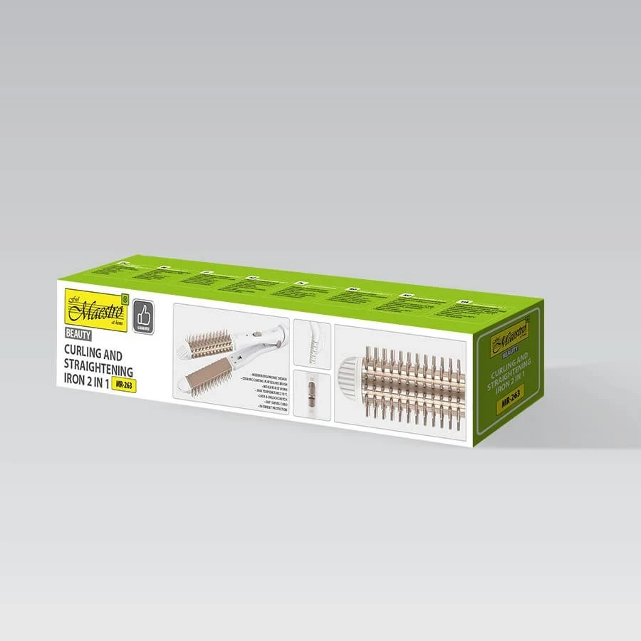 Drejtues dhe kaçurreles flokësh Maestro MR-263, 55W, qeramik, rozë gold