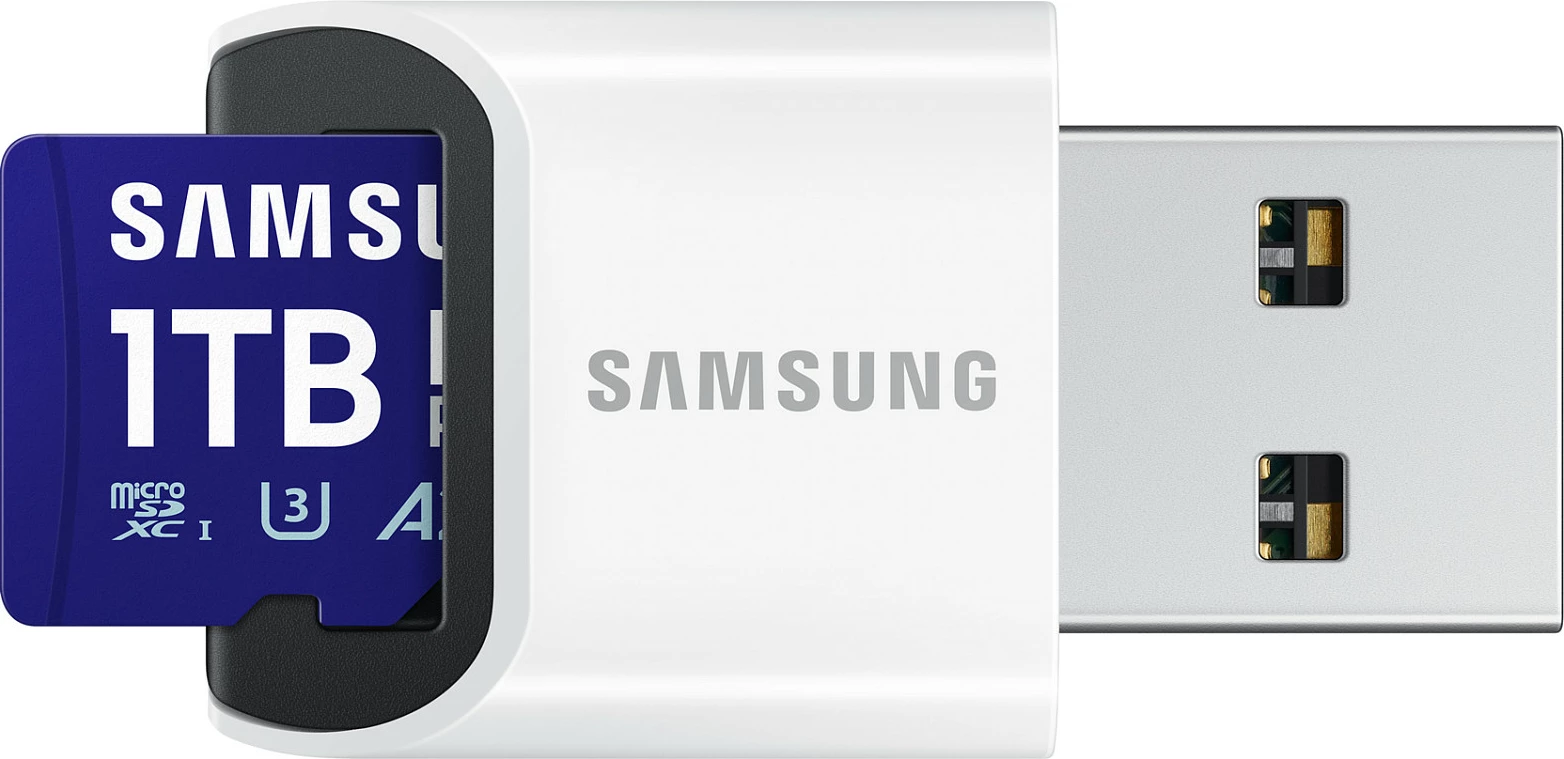 MicroSDXC Samsung 1TB PRO Plus, Class 10, UHS-I, A2, V30, blu