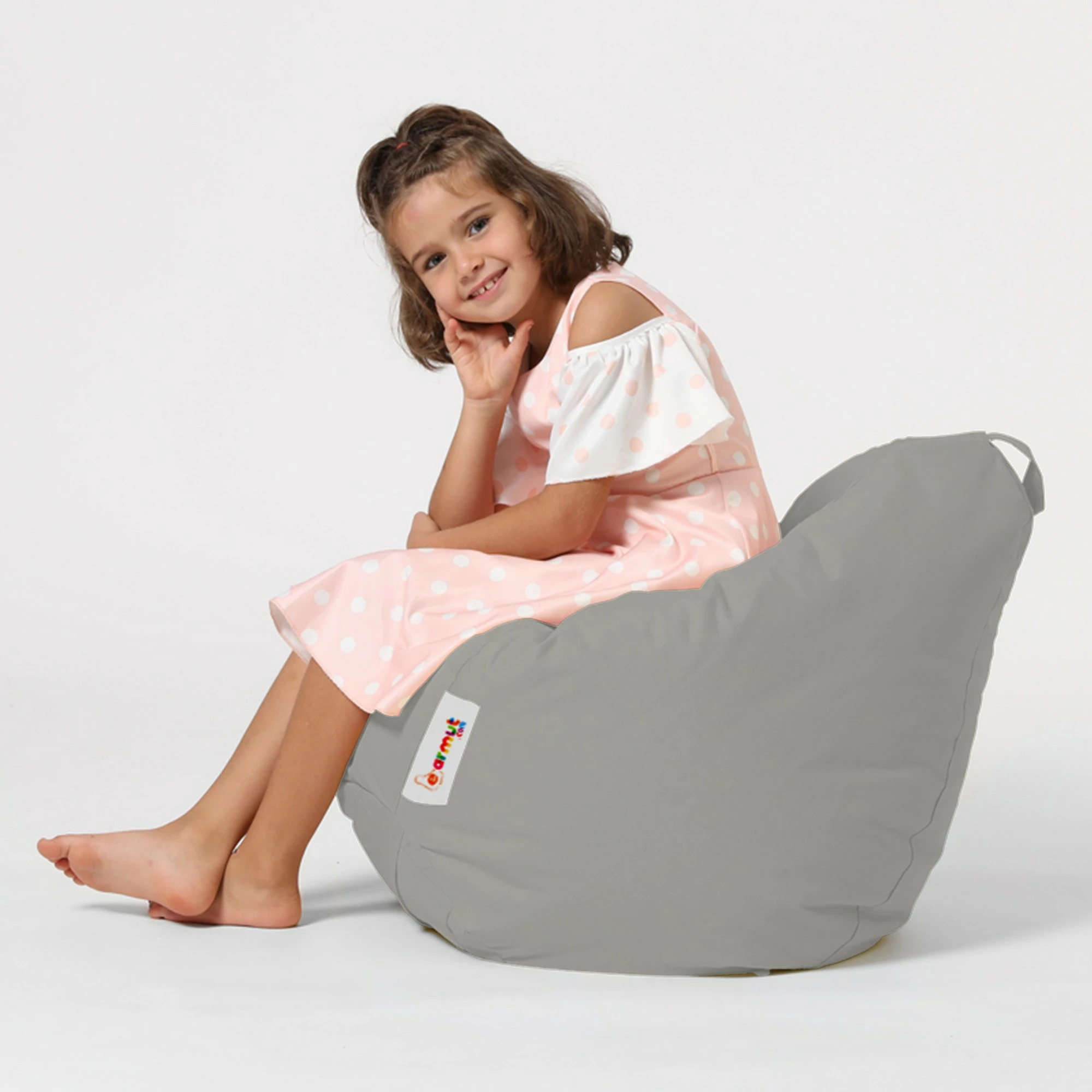 Qese ulëse për fëmijë për kopsht, ngjyrë fume, Atelier del Sofa, Premium Kids
