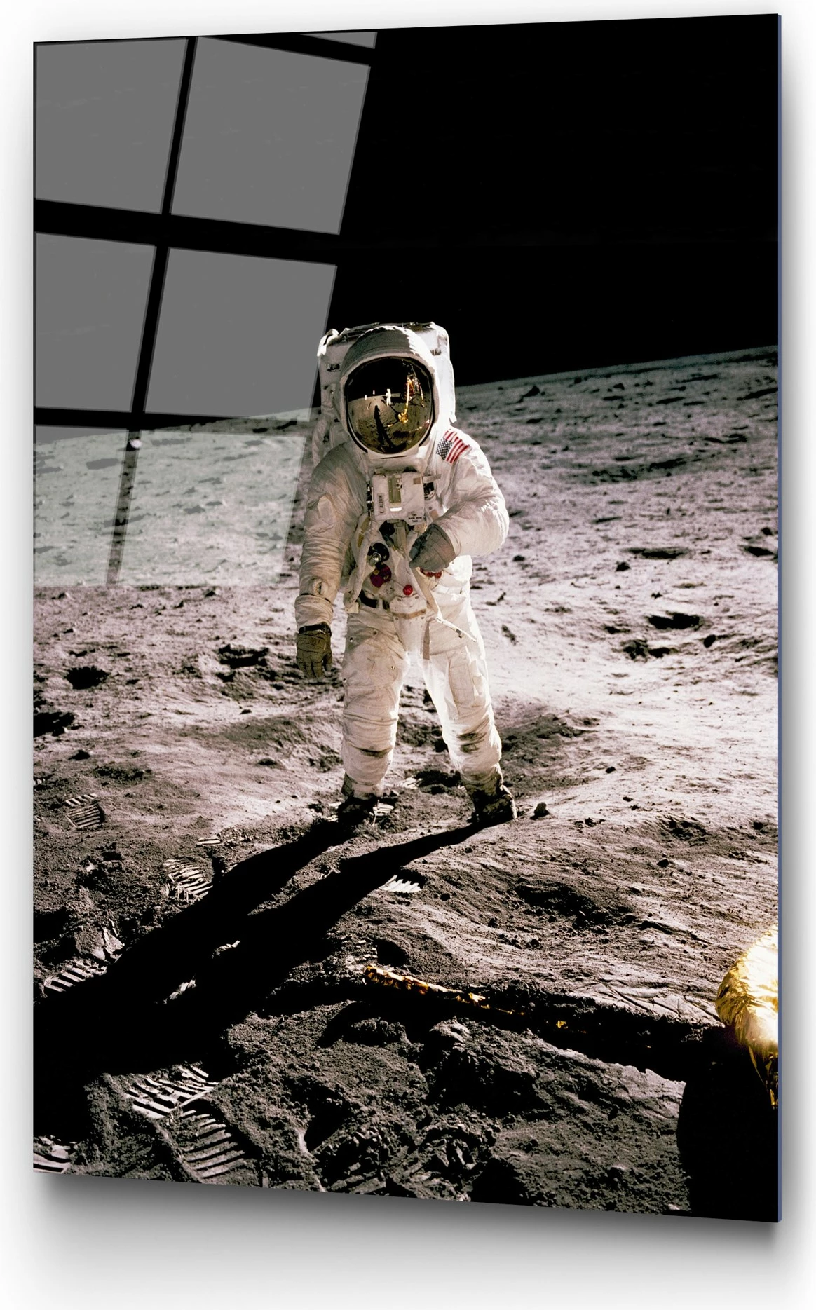 Pikturë dekorative prej xhami të temperuar, astronaut, shumëngjyrëshe, UV-196, 70x100cm