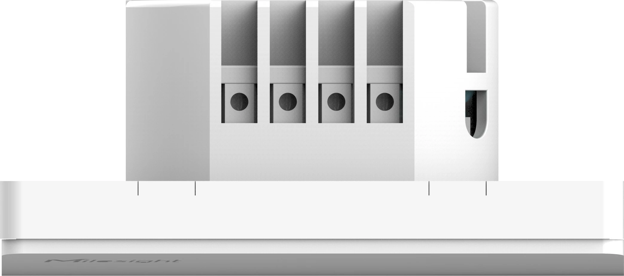 Switch Milesight LoRaWAN 2-wire 1 button, bardhë