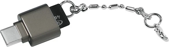 Kartëlexues USB 2.0 LogiLink për microSD, USB-C, gri e errët