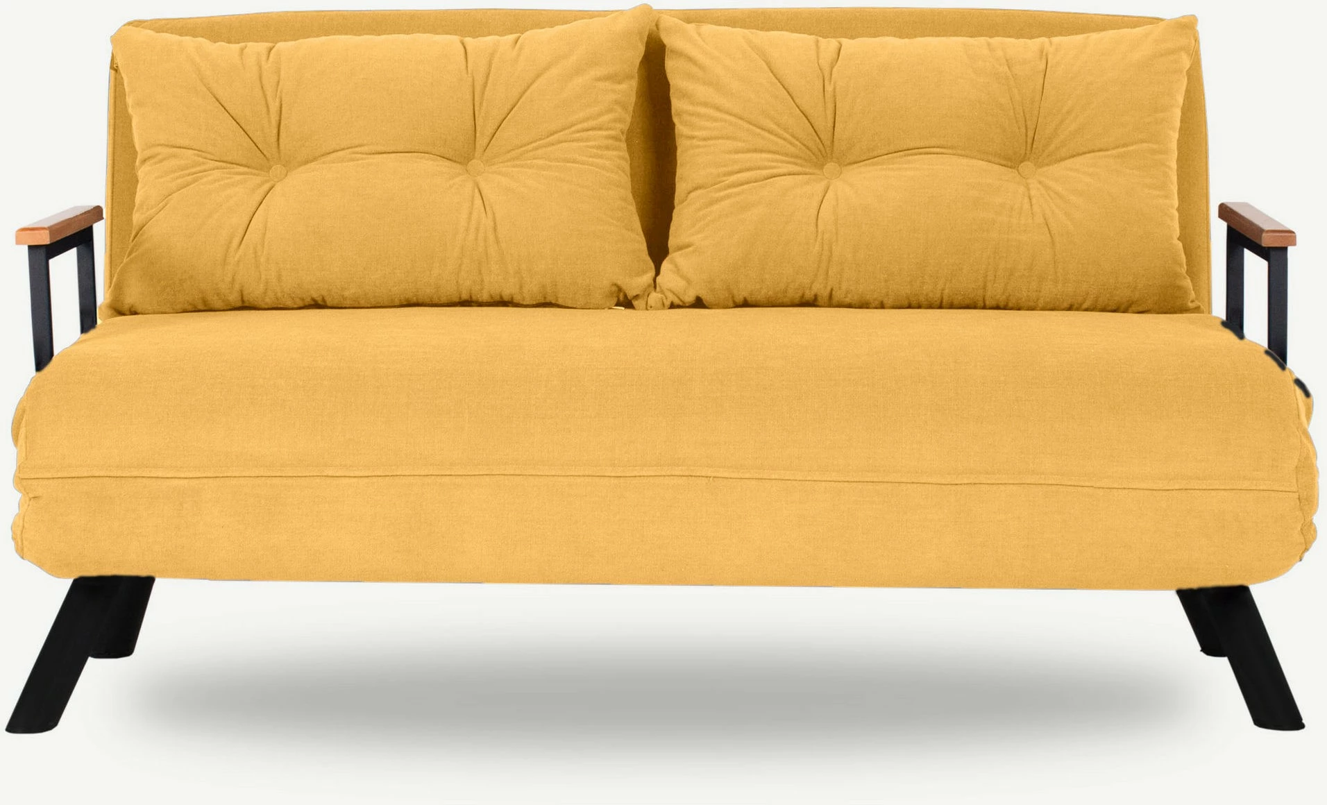 Divan-krevat dy ulëse, ngjyrë mustard, Sando 2-Seater