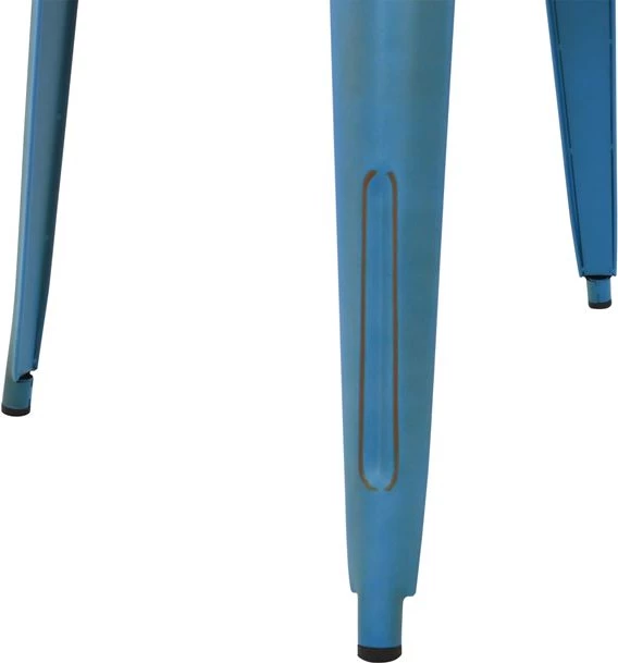 Tavolinë ngrënieje metalike, ngjyrë patinë blu, FH0608.88, 80x80x76 cm