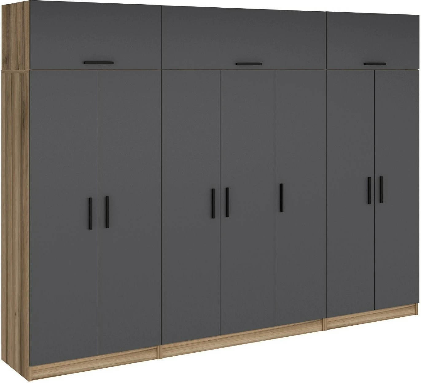 Dollap garderobe Skye Decor, anthracite & dore, Minar Kale - 7722