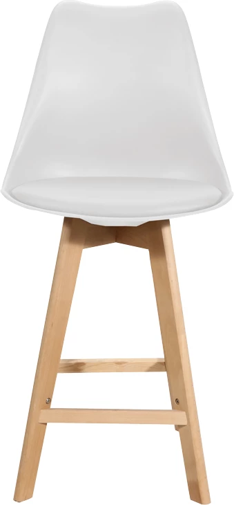 Karrige për bar Gaston, ngjyrë e bardhë- natyrale, 48.5x56x104cm