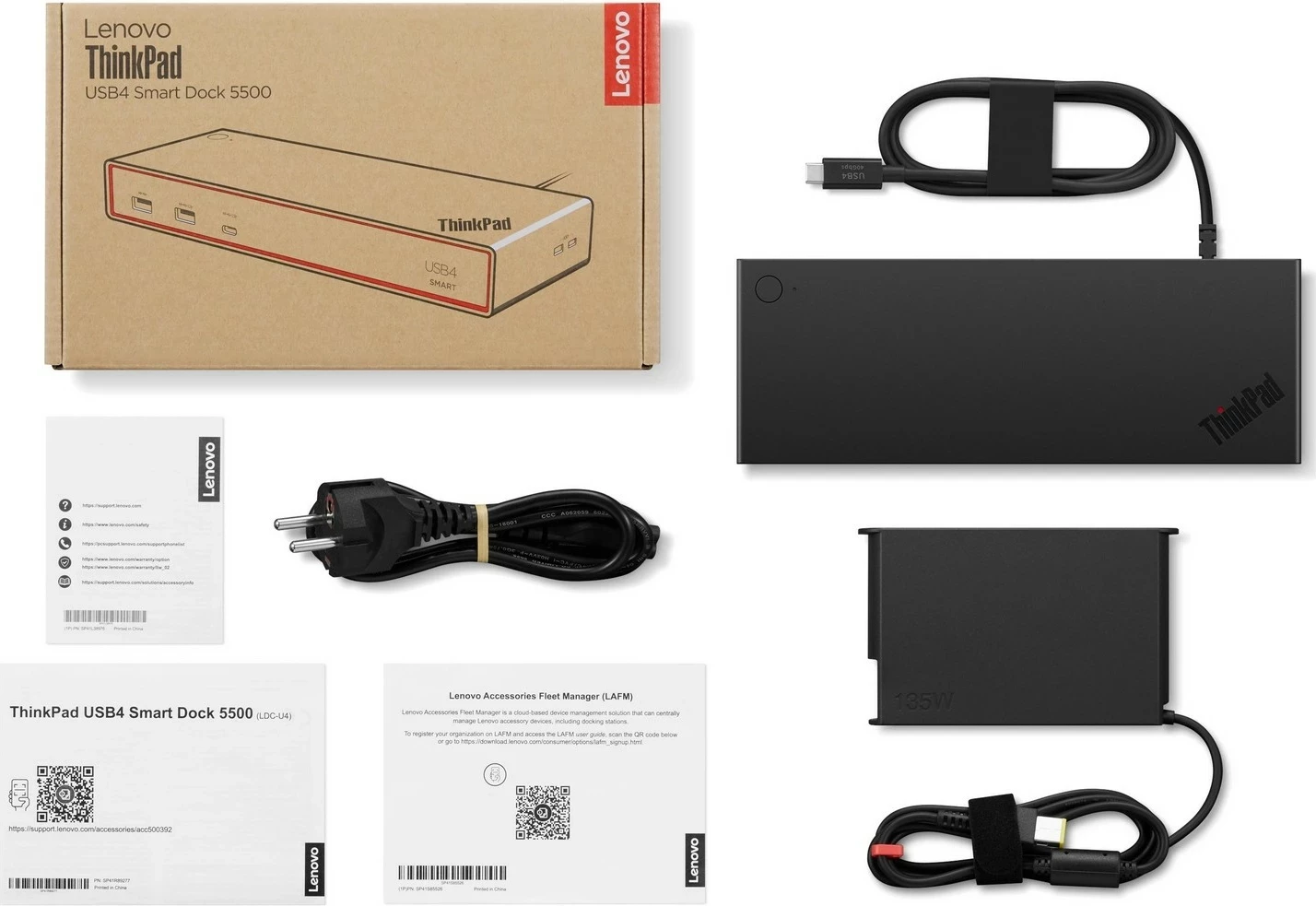 Dok stacion Lenovo ThinkPad USB4 Smart Dock 5500, 135W, i zi