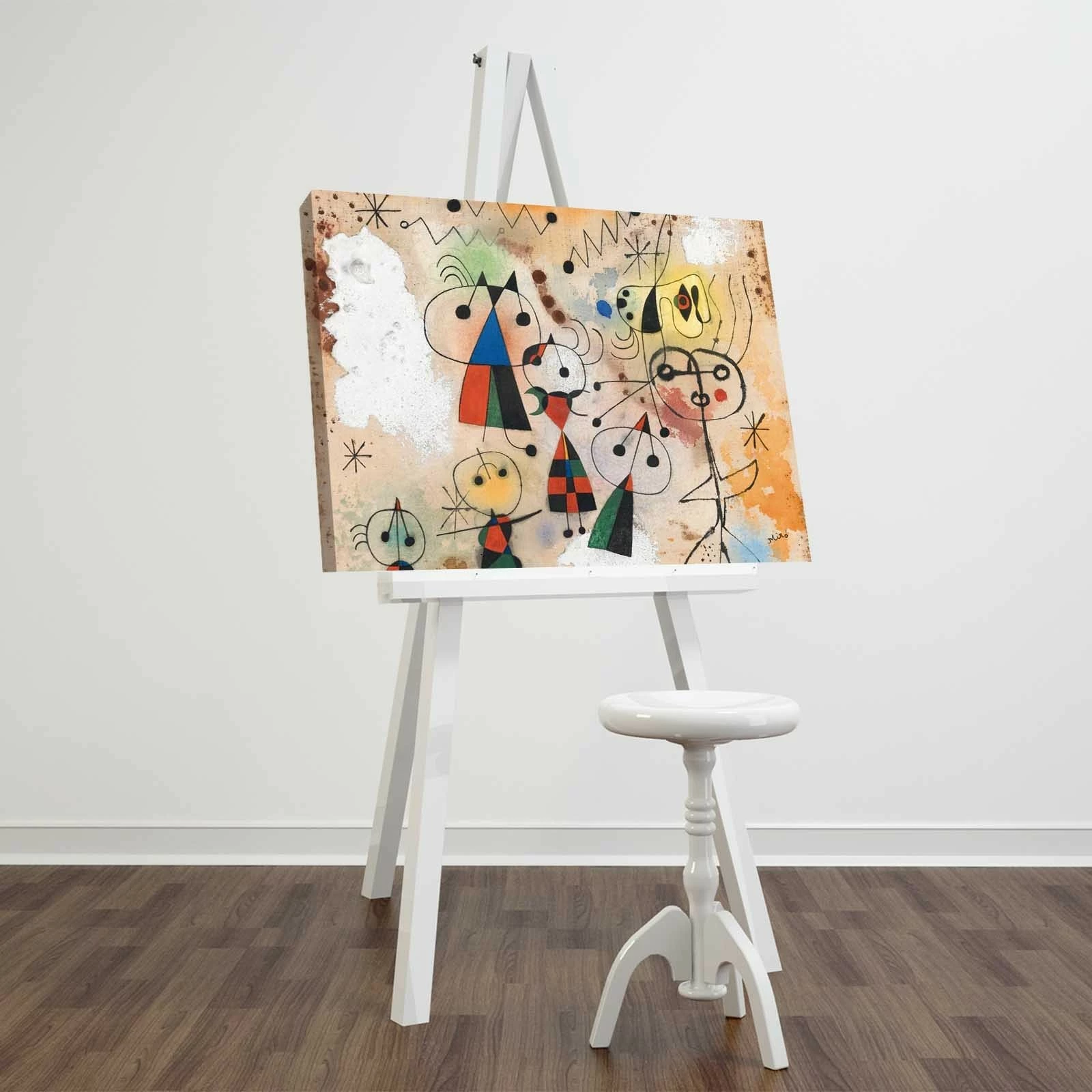 Pikturë dekorative në kanavacë, Harlequin's Carnival, shumëngjyrëshe, 45x70cm