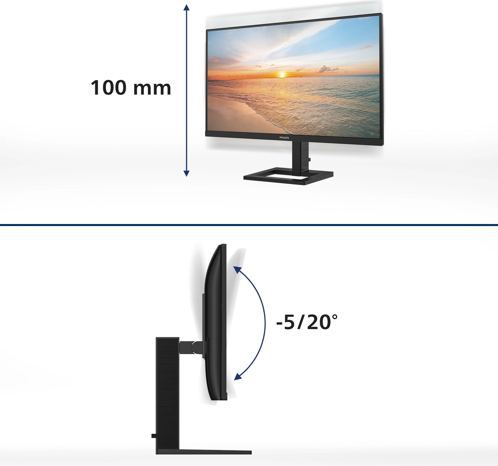 Monitor Philips 27E1N1800AE/00, 27", 4K Ultra HD, LED, i zi