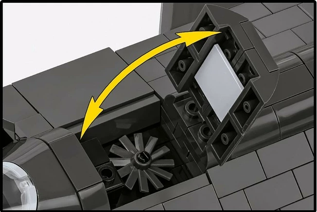 Set ndërtimi aeroplan F-35B Lightning II, Cobi Klocki, 614 pjesë, gri