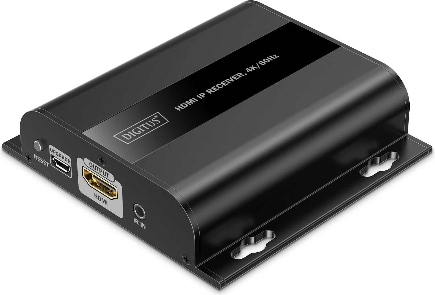 Marrës HDMI mbi IP Digitus 4K/60Hz, HDMI 2.0, Cat6 deri 200m, i zi