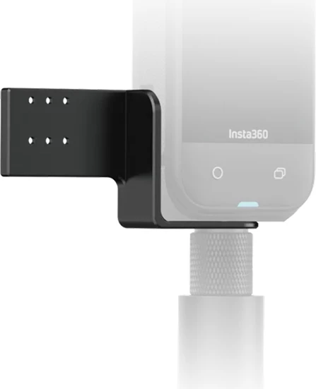 Mbajtës mikrofon për kamera 360, Insta360, X5 Invisible Mic Cold Shoe CINSBAHP, për RØDE Wireless GO/GO II/Me/Pro, për Insta360 X5, me kabllo 3.5 mm 155 mm dhe rrip Velcro