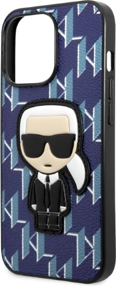 Mbështjellës Karl Lagerfeld Monogram Ikonik Patch për iPhone 13 Pro Max, Blu
