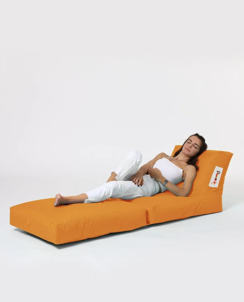 Puf kopshti, portokalli, Atelier del Sofa, Siesta Sofa Bed Pouf