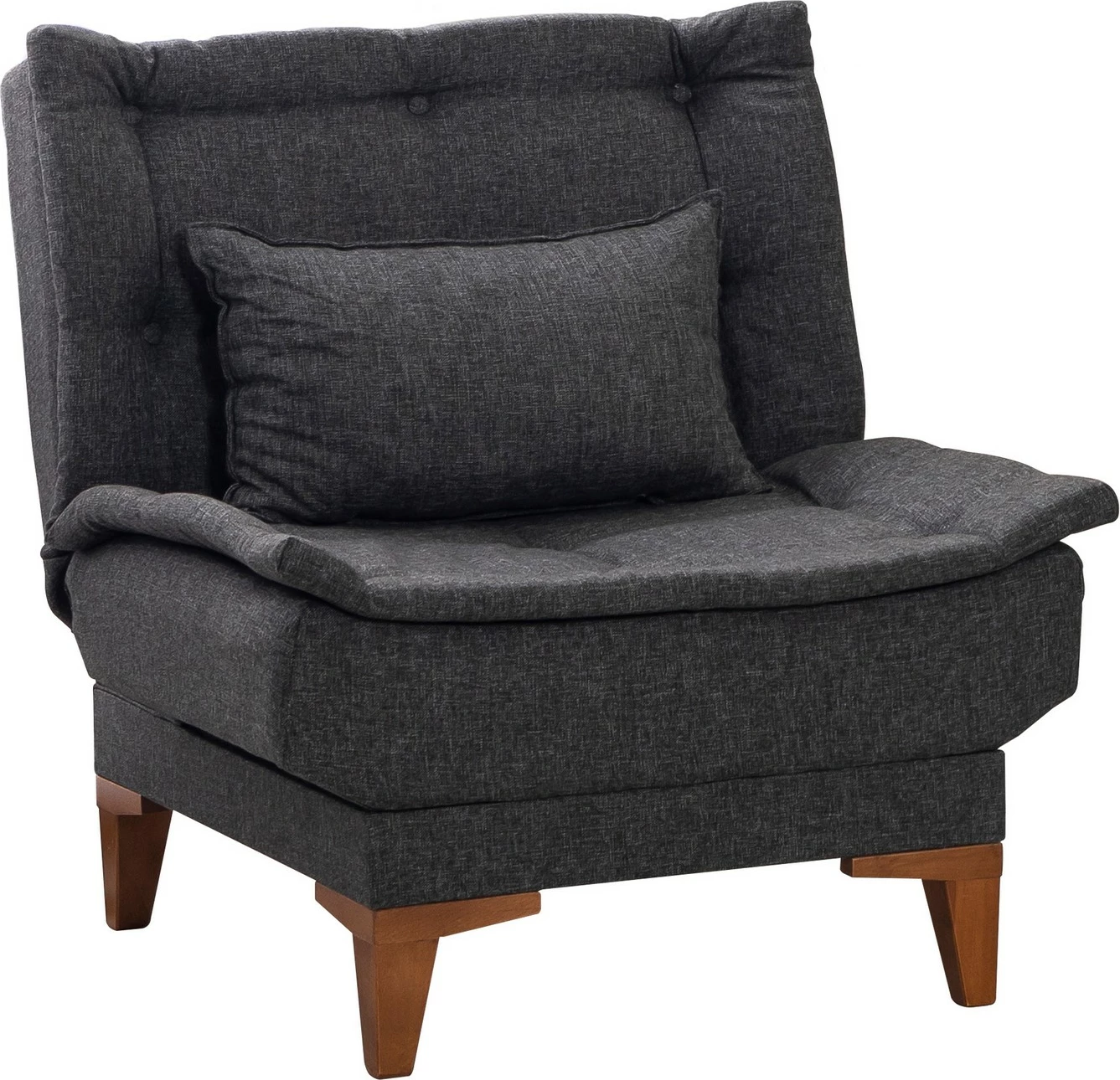 Karrige krahu Atelier del Sofa, Santo, ngjyrë antracit