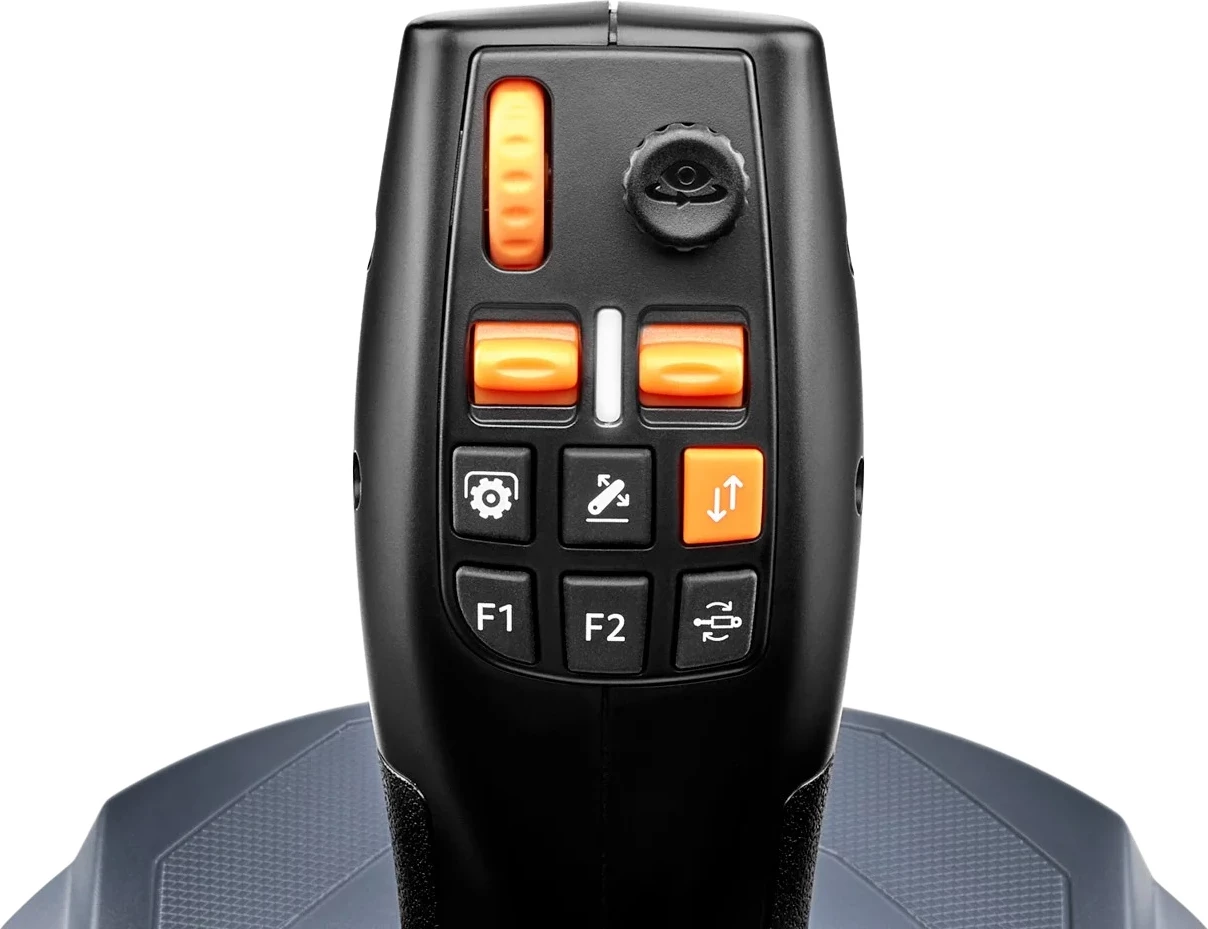 Joystick simulimi Thrustmaster SimTask FarmStick për Xbox/PC, 3 akse, 33 butona të programueshëm, levë throttle, gri/zi
