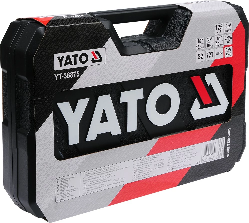Set veglash Yato YT-38875, 126 copë