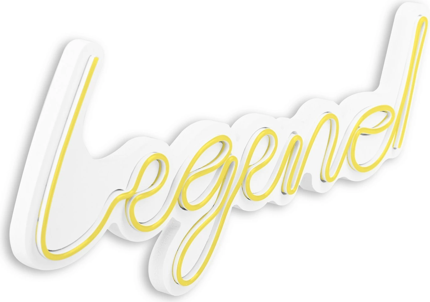 Dekorim plastik me drita LED, Legend, ngjyrë e verdhë