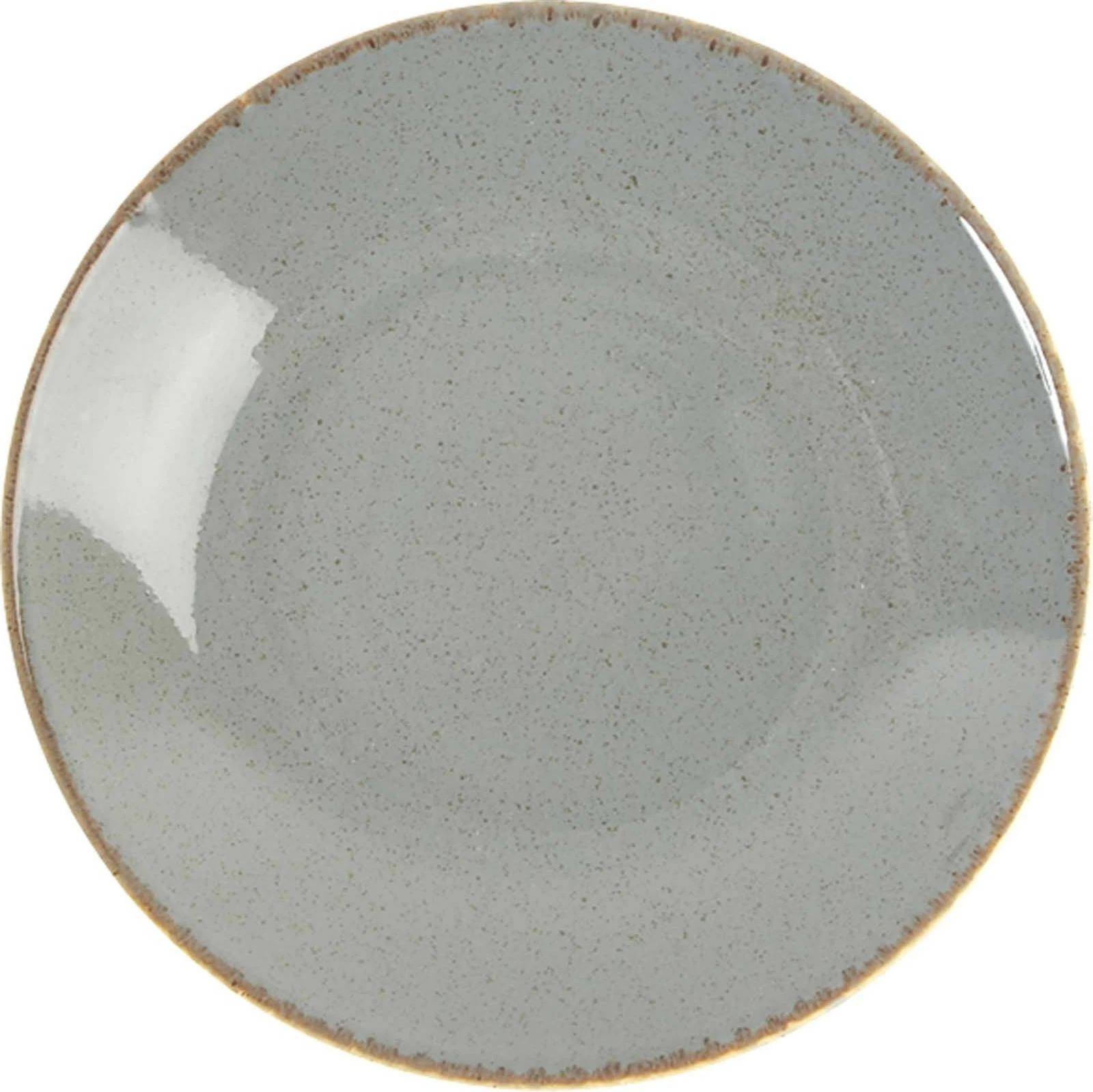 Pjatë coupe Porland Seasons Stone 26 cm, gri e errët, set 6 copë