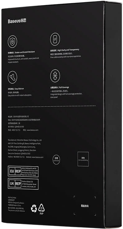 Mbrojtës xhami për kamerë Baseus SGZT030302 për iPhone 13 Pro/13 Pro Max, Transparent