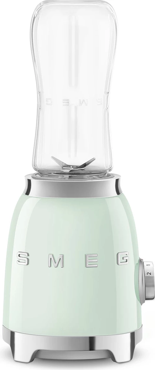Blender personal Smeg 50'Style PBF01PGEU 300 W, 2 shpejtësi, 2x 600 ml shishe To-Go, gjelbër