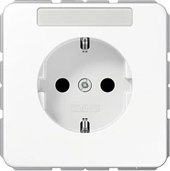 Prizë muri Jung CD 1520 NA WW, 16A, Type F (Schuko), 250V, e bardhë