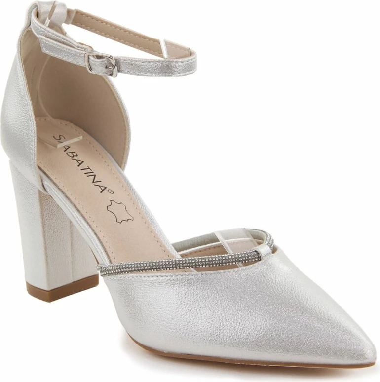 Sandale të mbyllura për femra Sabatina, bezhë