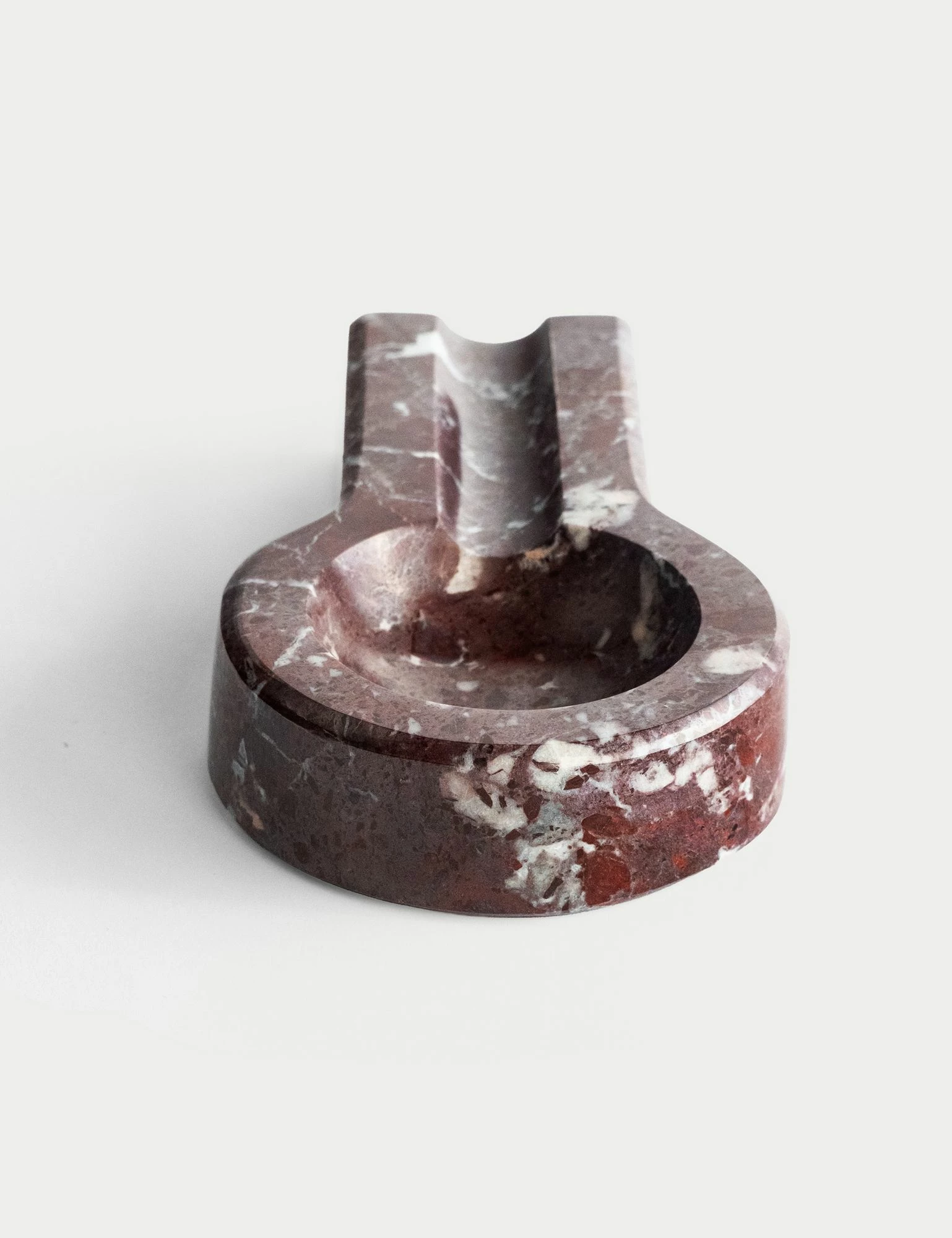 Tabak i mermerit Rosso Levanto, ngjyrë burgundy, Evila Originals