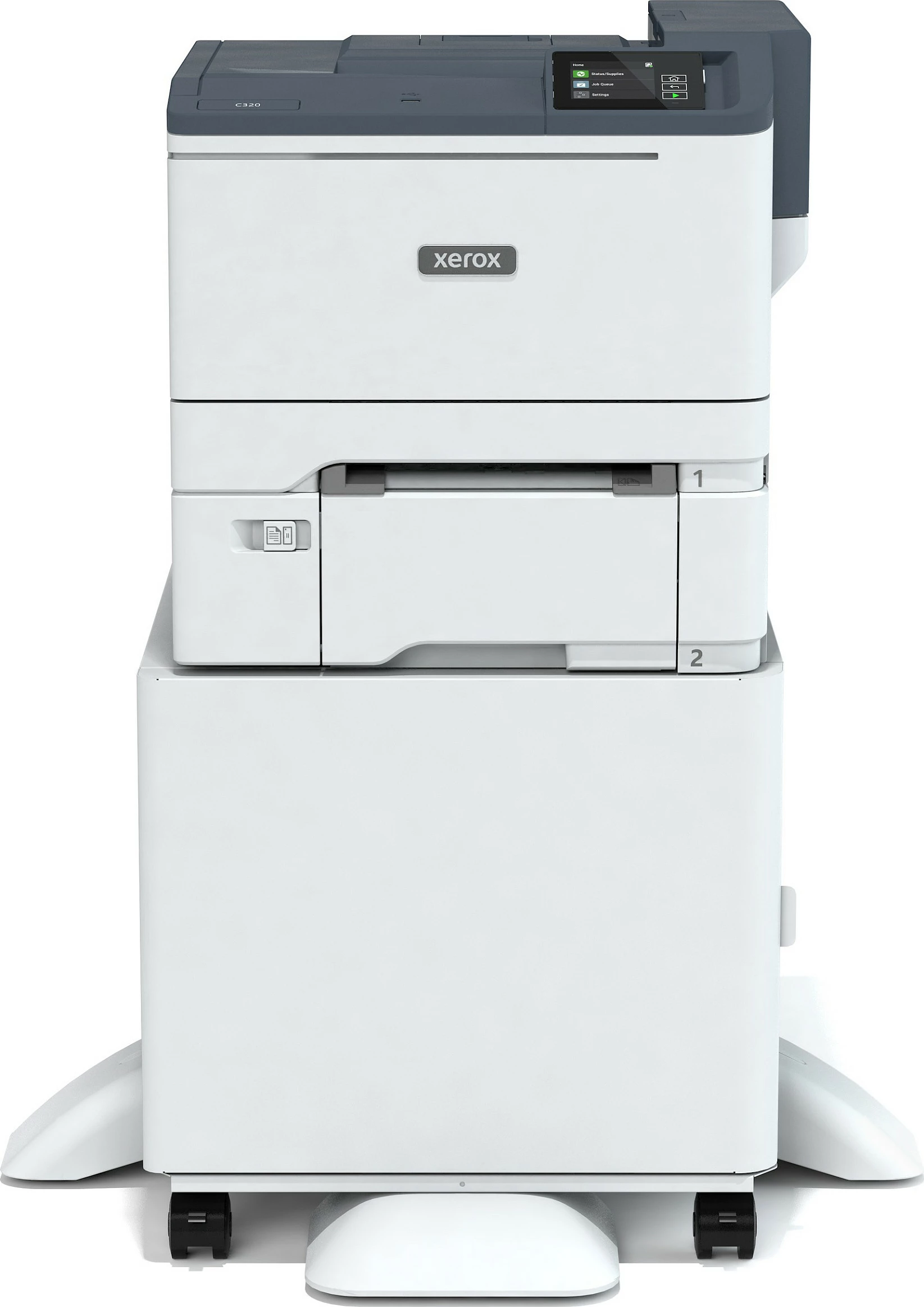 Printer lazer me ngjyra Xerox C320 DNI, A4, Duplex, Wi‑Fi, Ethernet, 33 ppm, bardhë/gri