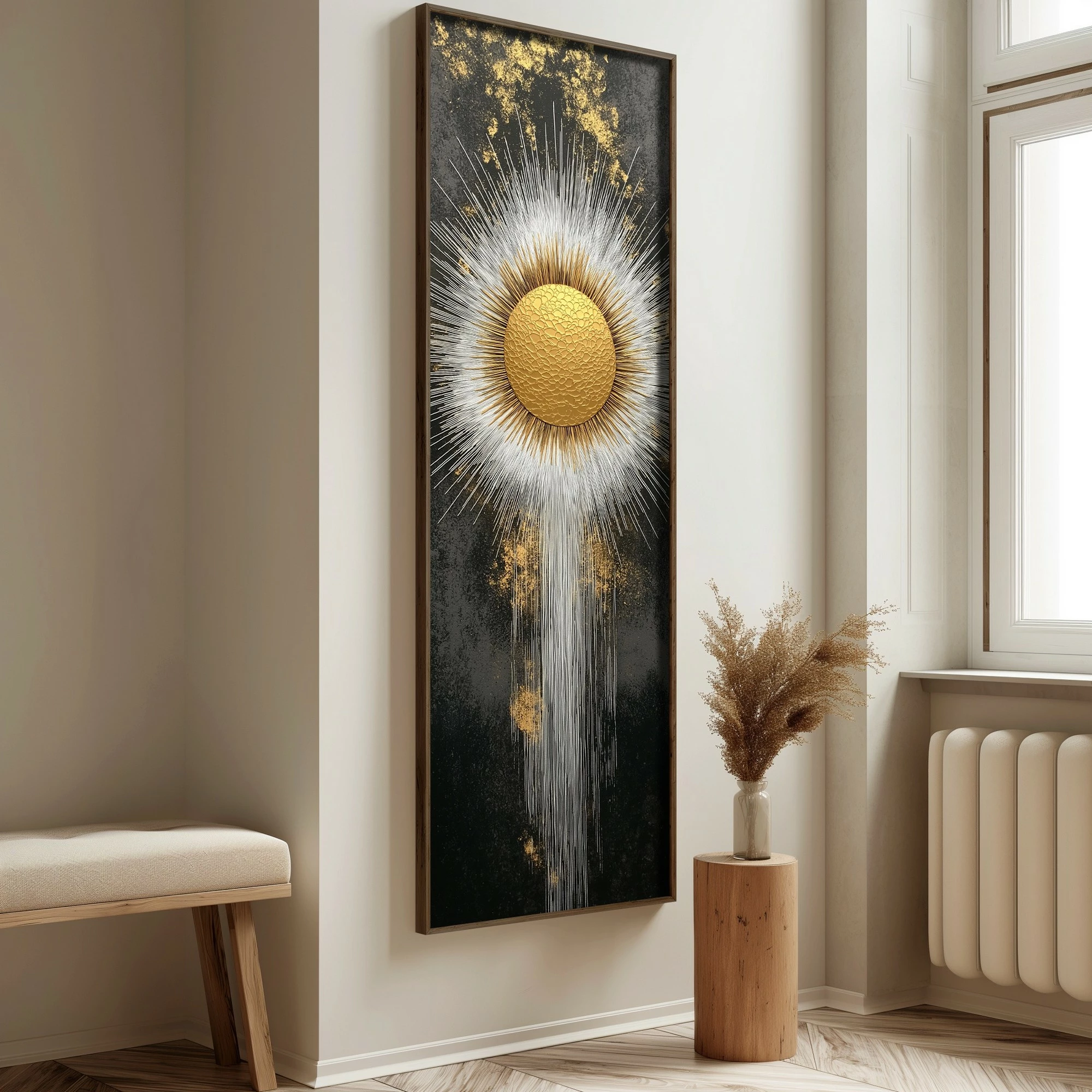 Pikturë dekorative me kornizë MDF, Wallity, EMR086, shumëngjyrëshe, 40x120x3.5 cm