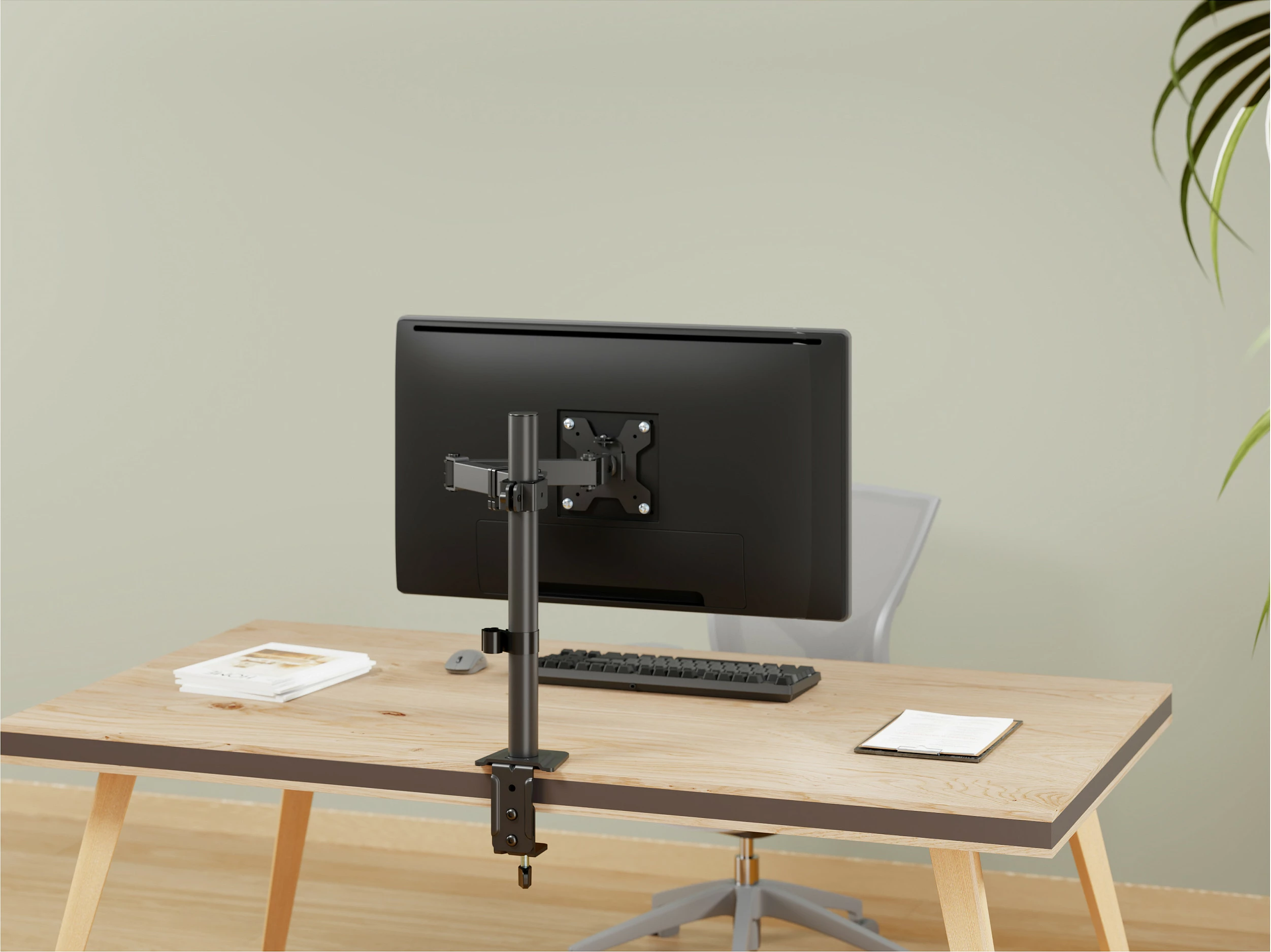 Mbajtëse tavoline monitori EQUIP 17"-32" (1x), 360°, 10 kg, e zezë