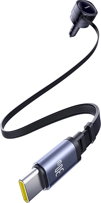 Karikues veture Baseus Enjoyment Max me 2 kabllo USB-C, 60W, Zi