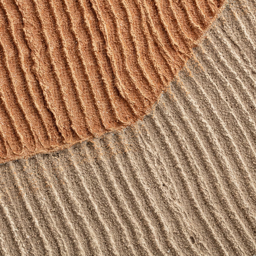 Pikturë dekorative La Roccia I, kornizë druri natyral, 80x80x3.8cm, kanavacë, ngjyrë kafe-bezhë-natyrale