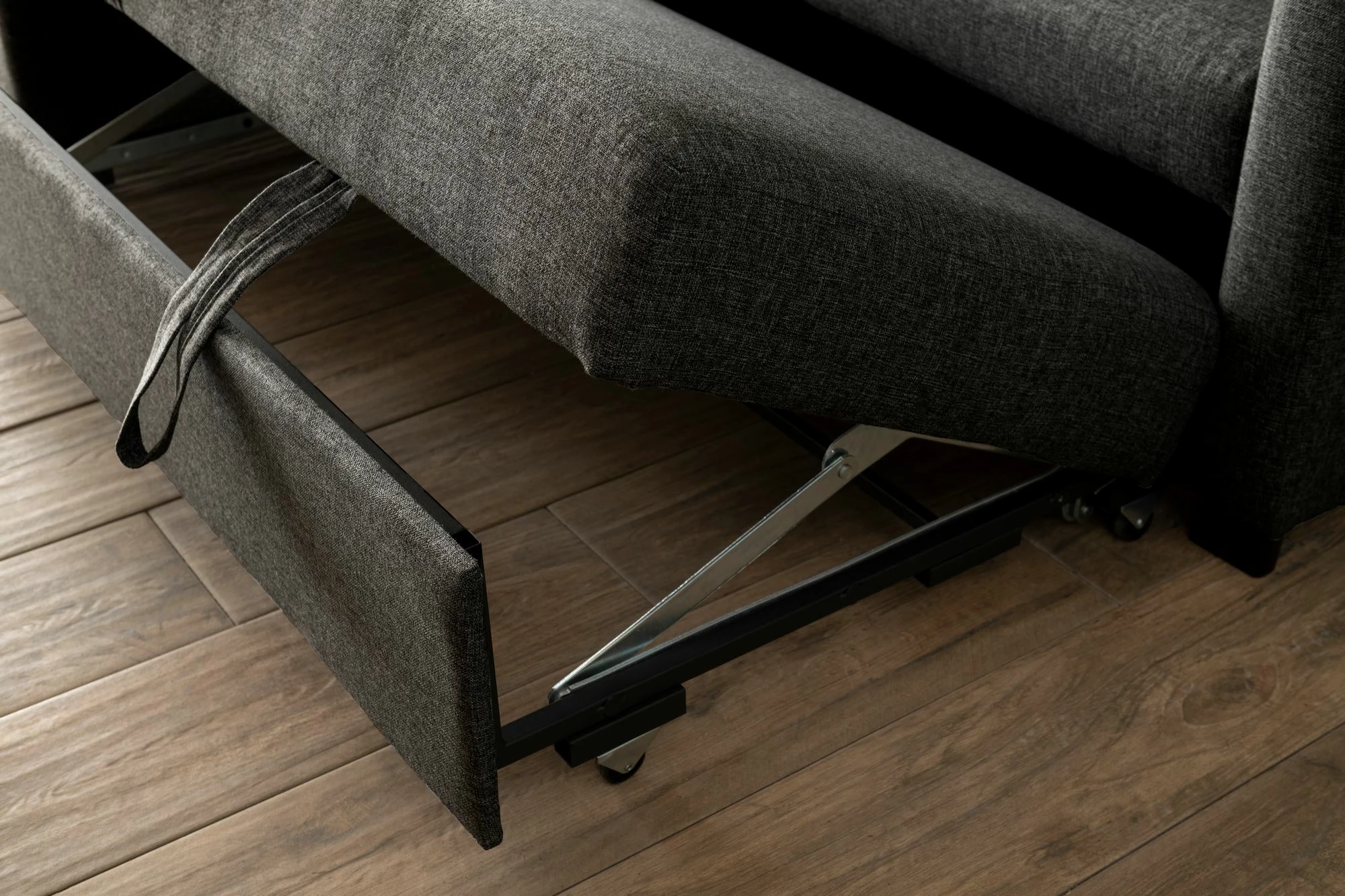 Kënd-sofë krevate Atelier del Sofa, ngjyrë gri e errët