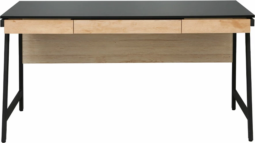Tavolinë pune Nest, e zezë-natyrale, 140x58x75cm