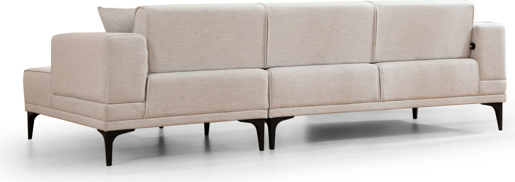 Kënd-sofë krevate Atelier del Sofa, Horizon, kënd i djathtë, ngjyrë ecru