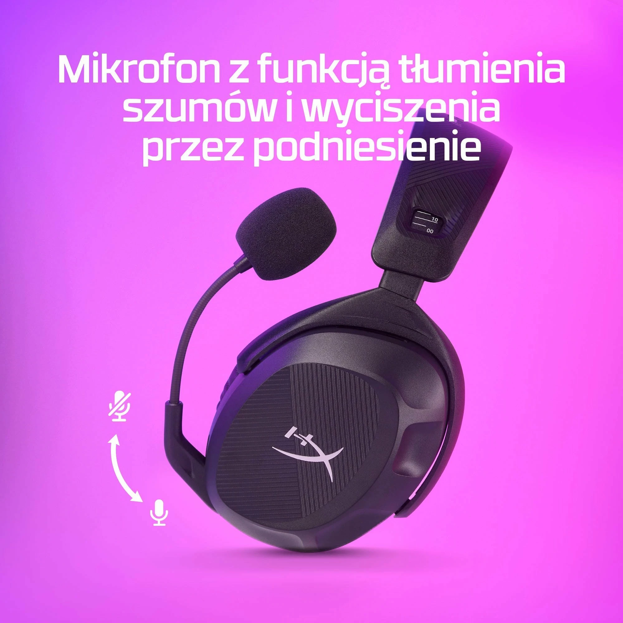 Kufje HyperX Cloud Stinger 2 Wireless, USB (2.4 GHz), 50 mm, me mikrofon, 676A2AA, të zeza