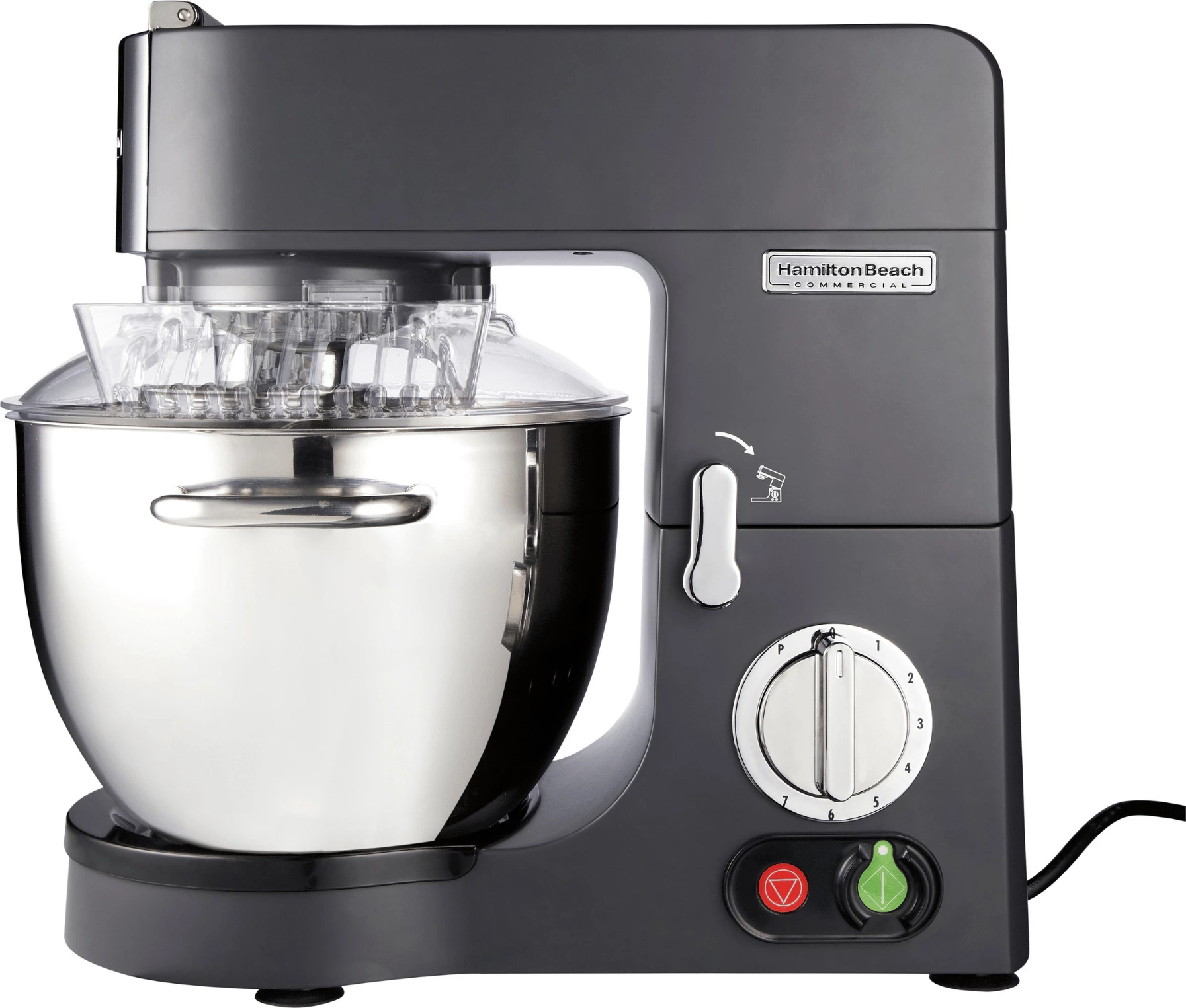 Tas miksimi, Barmatic BW800SS, 8 Qt 7.57 L, çelik inoks, për CPM800, me dy doreza, argjendtë