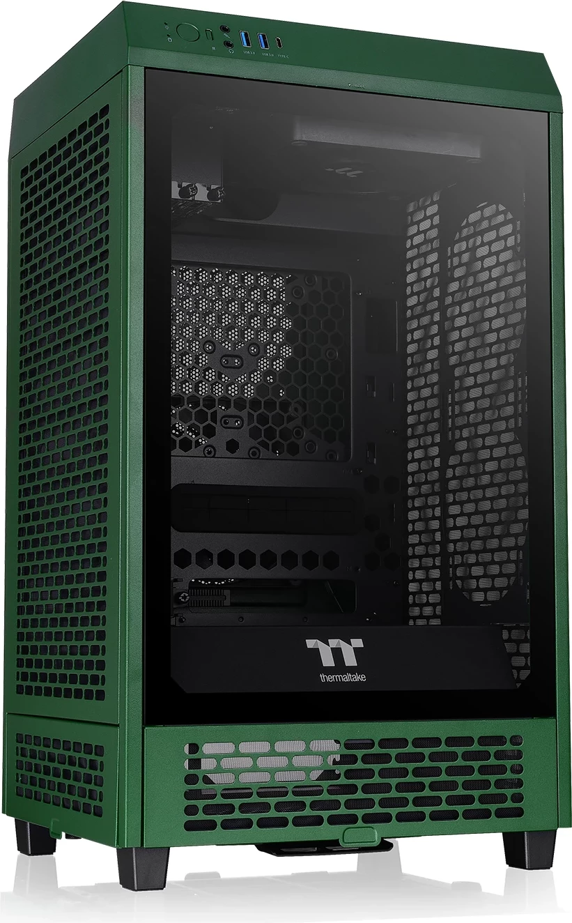 Kasë Thermaltake The Tower 200 TG mini tower, xham i temperuar, e gjelbër