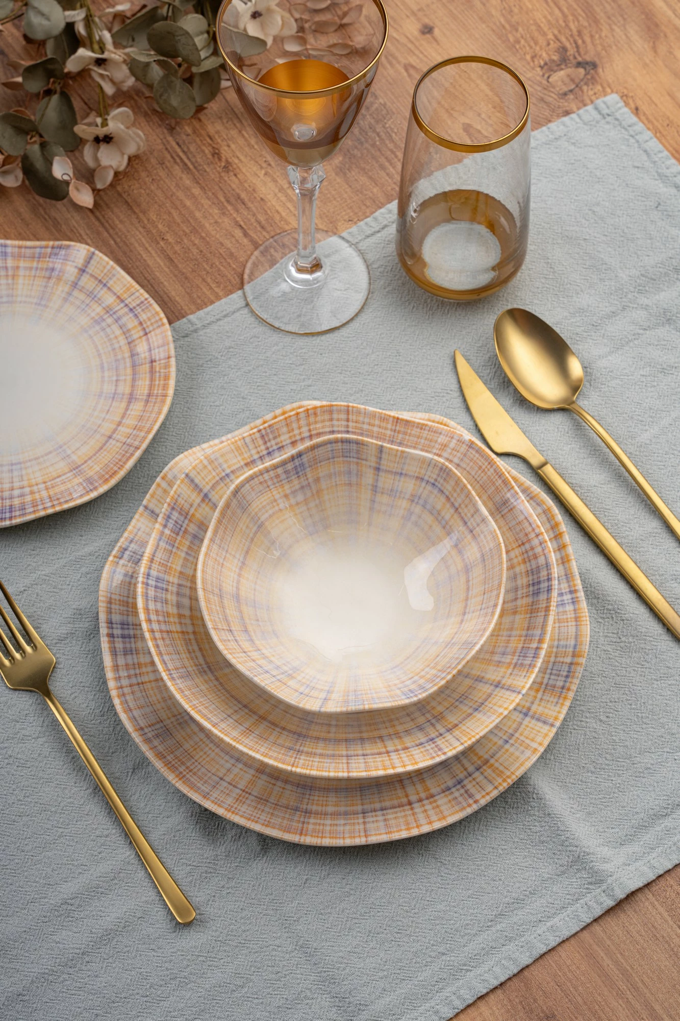 Set enësh për drekë (24 copë), Hermia, GBSNES24KY4R31941