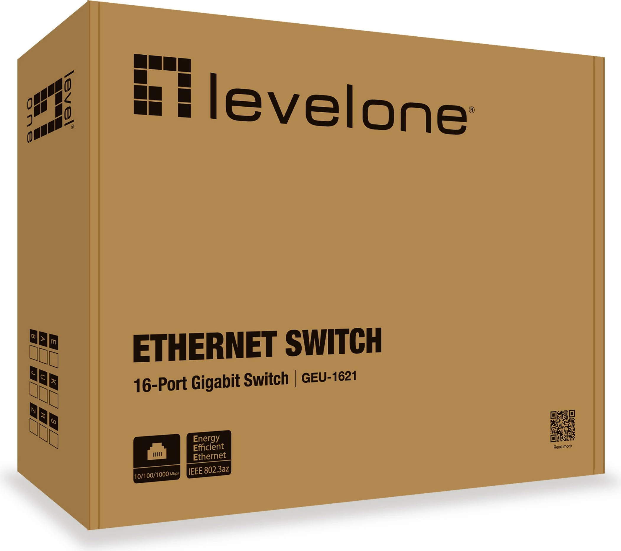 Switch LevelOne GEU-1621, 16-Porta Gigabit, Rack mounting