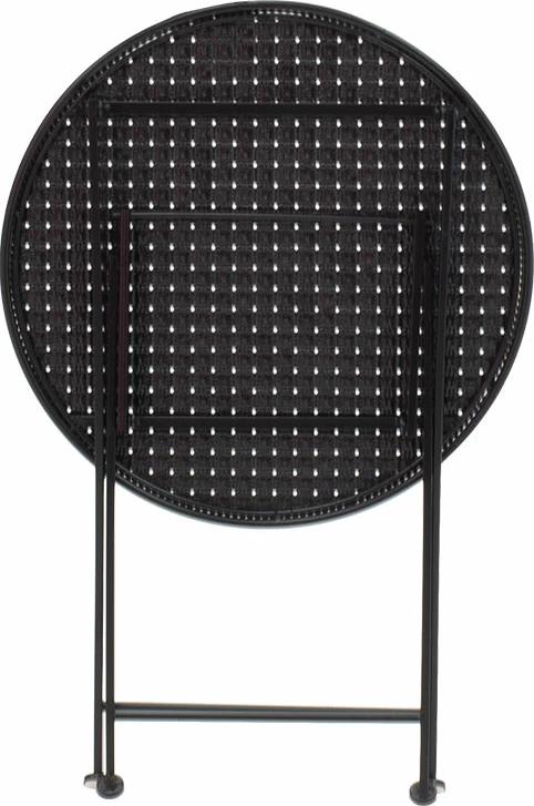 Tavolinë me karrige 3 copë Walen metal i zi