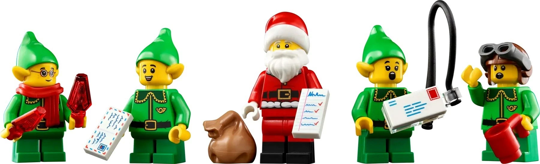 Set LEGO ICONS 10339 Santa's Post Office, 5 minifigura