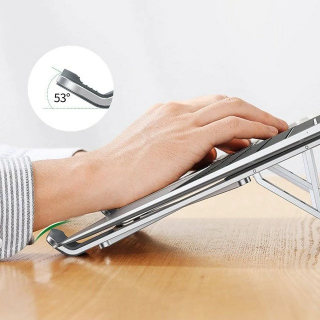 Mbajtëse laptopi UGREEN LP451, e rregullueshme, argjendtë